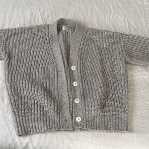 Babaa no.19 Gray Knit Women's Cardigan